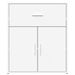 Buffets 2 pcs blanc 60x31x70 cm bois d'ingénierie - Photo n°5