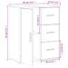 Buffets 2 pcs blanc 60x31x70 cm bois d'ingénierie - Photo n°11