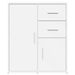 Buffets 2 pcs blanc 60x31x70 cm bois d'ingénierie - Photo n°5