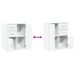 Buffets 2 pcs blanc 60x31x70 cm bois d'ingénierie - Photo n°8