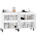 Buffets 2 pcs blanc 60x35x70 cm bois d'ingénierie - Photo n°5