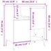 Buffets 2 pcs blanc 60x35x70 cm bois d'ingénierie - Photo n°9