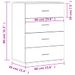 Buffets 2 pcs blanc 60x39x80 cm bois d’ingénierie - Photo n°10