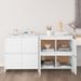 Buffets 2 pcs Blanc 70x41x75 cm Bois d'ingénierie - Photo n°1