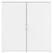 Buffets 2 pcs blanc 79x38x80 cm bois d’ingénierie - Photo n°5