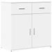 Buffets 2 pcs blanc 79x38x80 cm bois d’ingénierie - Photo n°4