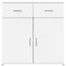 Buffets 2 pcs blanc 79x38x80 cm bois d’ingénierie - Photo n°5