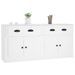 Buffets 2 pcs blanc bois d'ingénierie - Photo n°4