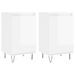 Buffets 2 pcs blanc brillant 40x35x70 cm bois d'ingénierie - Photo n°1