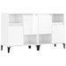 Buffets 2 pcs blanc brillant 60x35x70 cm bois d'ingénierie - Photo n°1