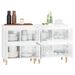 Buffets 2 pcs blanc brillant 60x35x70 cm bois d'ingénierie - Photo n°5