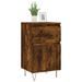 Buffets 2 pcs chêne fumé 40x35x70 cm bois d'ingénierie - Photo n°3