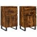 Buffets 2 pcs chêne fumé 40x35x70 cm bois d'ingénierie - Photo n°1