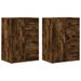 Buffets 2 pcs chêne fumé 59x39x80 cm bois d'ingénierie - Photo n°1