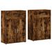 Buffets 2 pcs chêne fumé 60x30x84 cm bois d'ingénierie - Photo n°1