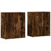 Buffets 2 pcs chêne fumé 60x31x70 cm bois d'ingénierie - Photo n°1