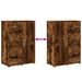 Buffets 2 pcs chêne fumé 60x31x84 cm bois d'ingénierie - Photo n°10