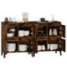 Buffets 2 pcs chêne fumé 60x35x70 cm bois d'ingénierie - Photo n°5