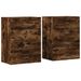 Buffets 2 pcs chêne fumé 60x39x80 cm bois d'ingénierie - Photo n°1