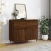 Buffets 2 pcs chêne marron 40x35x70 cm bois d'ingénierie - Photo n°2