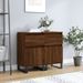 Buffets 2 pcs chêne marron 40x35x70 cm bois d'ingénierie - Photo n°2