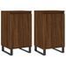 Buffets 2 pcs chêne marron 40x35x70 cm bois d'ingénierie - Photo n°1