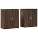 Buffets 2 pcs chêne marron 60x31x70 cm bois d'ingénierie - Photo n°1