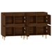 Buffets 2 pcs chêne marron 60x35x70 cm bois d'ingénierie - Photo n°7