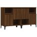 Buffets 2 pcs chêne marron 60x35x70 cm bois d'ingénierie - Photo n°1