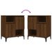 Buffets 2 pcs chêne marron 60x35x70 cm bois d'ingénierie - Photo n°7