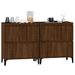 Buffets 2 pcs chêne marron 60x35x70 cm bois d'ingénierie - Photo n°4