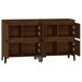 Buffets 2 pcs chêne marron 60x35x70 cm bois d'ingénierie - Photo n°7