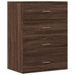 Buffets 2 pcs chêne marron 60x39x80 cm bois d'ingénierie - Photo n°4