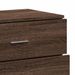 Buffets 2 pcs chêne marron 60x39x80 cm bois d'ingénierie - Photo n°8