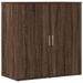 Buffets 2 pcs chêne marron 79x38x80 cm bois d'ingénierie - Photo n°4