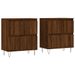 Buffets 2 pcs chêne marron bois d'ingénierie - Photo n°1