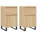 Buffets 2 pcs chêne sonoma 40x35x70 cm bois d'ingénierie - Photo n°1