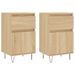 Buffets 2 pcs chêne sonoma 40x35x70 cm bois d'ingénierie - Photo n°1