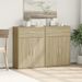 Buffets 2 pcs chêne sonoma 60x30x84 cm bois d'ingénierie - Photo n°3