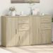 Buffets 2 pcs chêne sonoma 60x31x70 cm bois d'ingénierie - Photo n°2