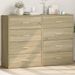 Buffets 2 pcs chêne sonoma 60x31x84 cm bois d'ingénierie - Photo n°2