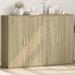 Buffets 2 pcs chêne sonoma 60x31x84 cm bois d'ingénierie - Photo n°2