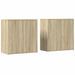 Buffets 2 pcs chêne sonoma 79x38x80 cm bois d'ingénierie - Photo n°1