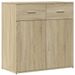 Buffets 2 pcs chêne sonoma 79x38x80 cm bois d'ingénierie - Photo n°4