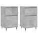 Buffets 2 pcs gris béton 40x35x70 cm bois d'ingénierie - Photo n°1