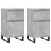 Buffets 2 pcs gris béton 40x35x70 cm bois d'ingénierie - Photo n°1