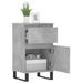 Buffets 2 pcs gris béton 40x35x70 cm bois d'ingénierie - Photo n°4