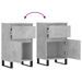 Buffets 2 pcs gris béton 40x35x70 cm bois d'ingénierie - Photo n°10