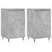 Buffets 2 pcs gris béton 40x35x70 cm bois d'ingénierie - Photo n°1