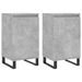 Buffets 2 pcs gris béton 40x35x70 cm bois d'ingénierie - Photo n°1